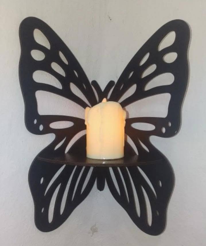 Butterfly Wall Shelves Corner Decor Set of 5