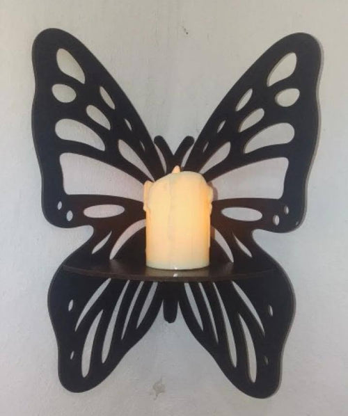 Butterfly Wall Shelves Corner Decor Set of 5